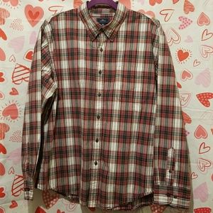 EUC XL Red/White/Black Checkered Shirts